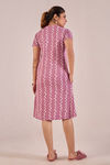 Sweet Moon Knit Cotton Mid Length Nightdress - Baker Miller Pink — thumbnail 2